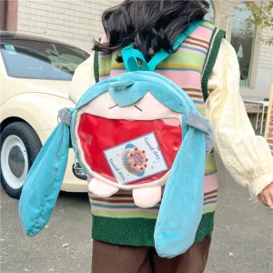 Cute Two-dimensional Green For Cartoon Doll Crossbody Bags
