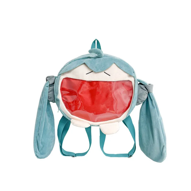 Cute Two-dimensional Green For Cartoon Doll Crossbody Bags