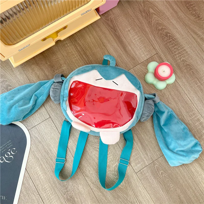 Cute Two-dimensional Green For Cartoon Doll Crossbody Bags
