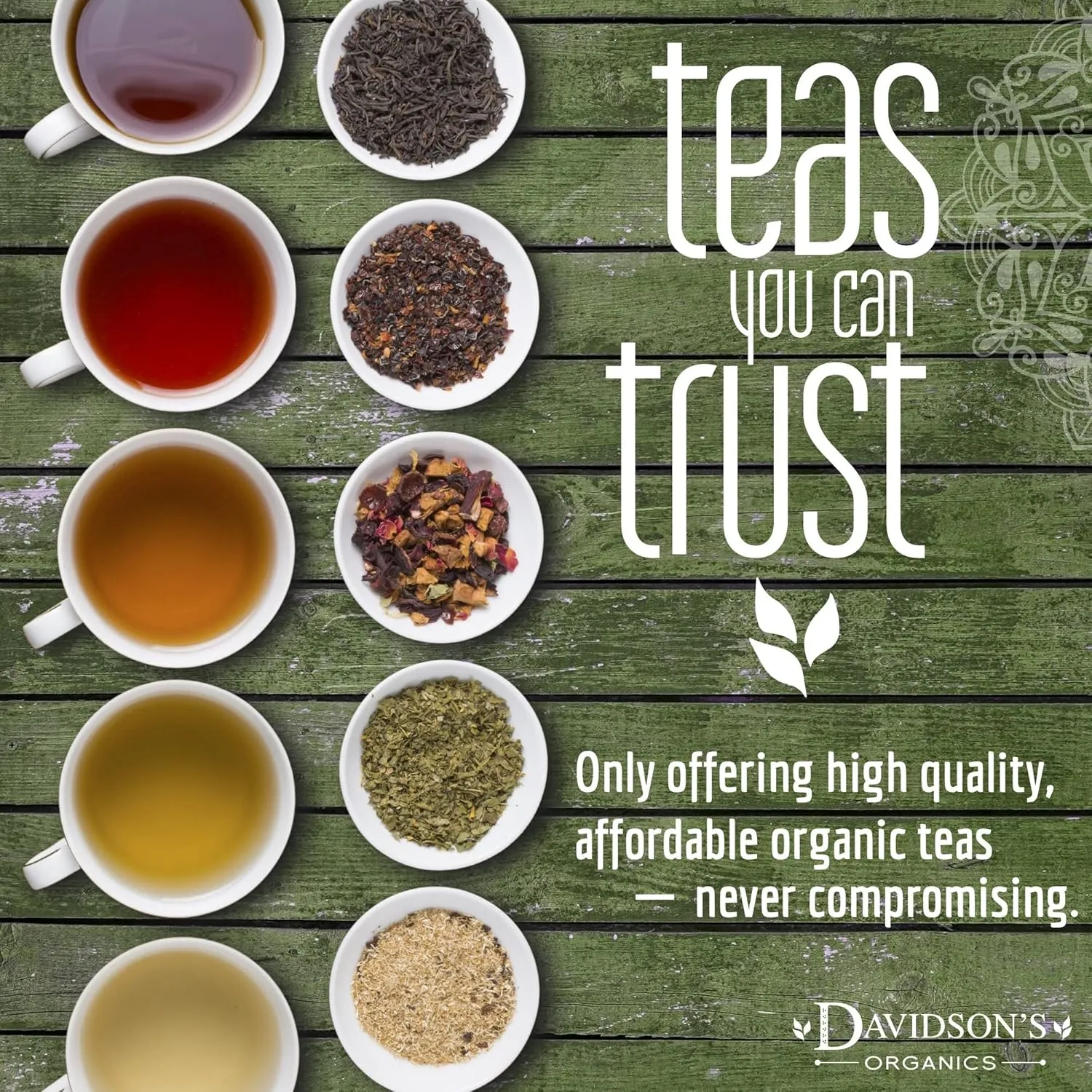 Davidson's Organics, Valentine Tea, Loose Leaf Tea, 16-Ounce Bag