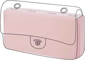 DGAZ Purse Pillow Shaper Insert for Chanel CF Bags, Silky Pillow Shaper for Luxury Handbags（Pink, Small 23）
