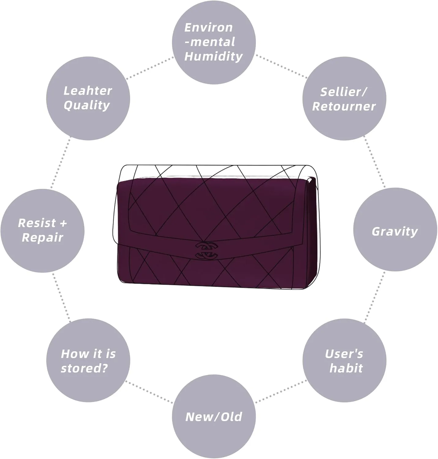 DGAZ Purse Pillow Shaper Insert for Chanel Diana Bag, Silky Pillow Shaper for Luxury Handbags(Fuchsia,Medium)