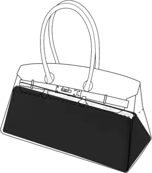 DGAZ Purse Pillow Shaper Insert for Hermes Shoulder Birkin/Hac/Kelly Bags, Silky Pillow Shaper for Luxury Handbags(Black,Shoulder Birkin)
