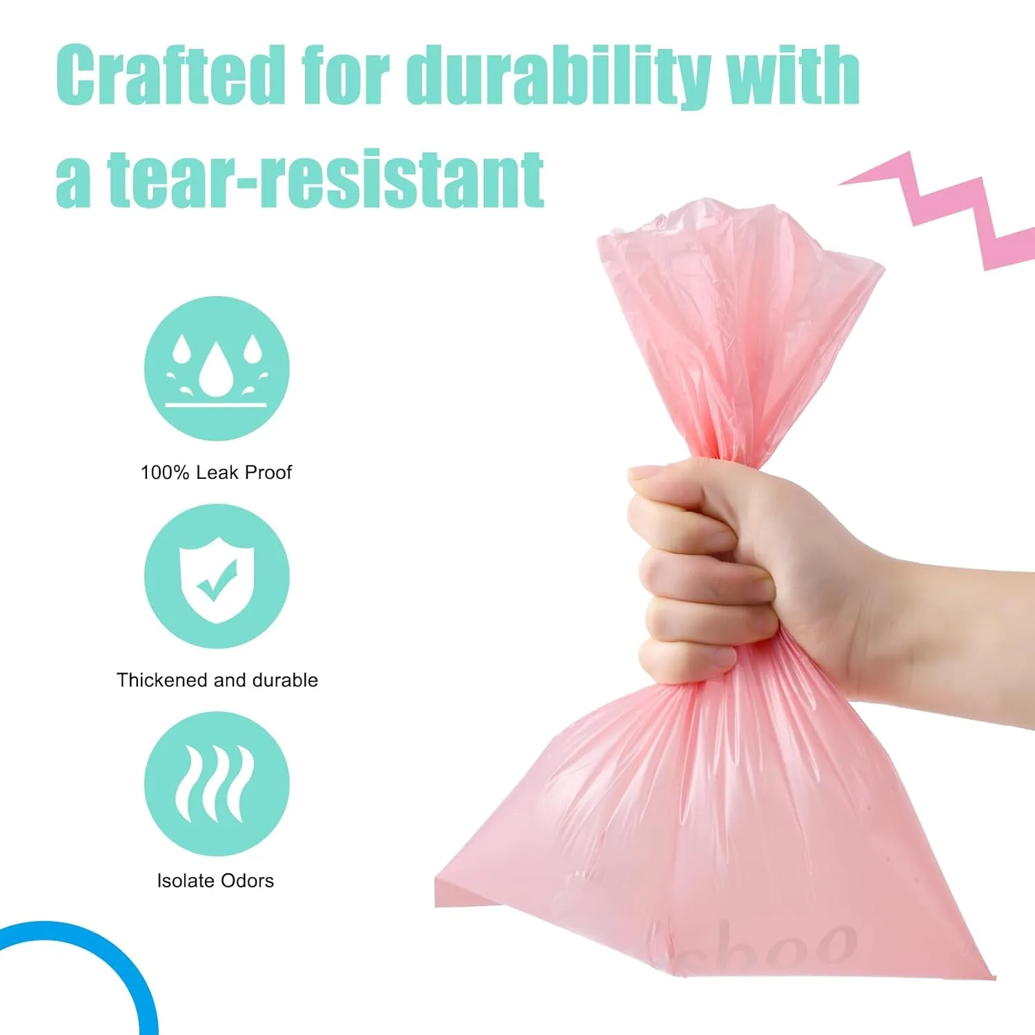 Diaper Bags Disposable for Baby, 16 Refill Rolls/240 Bags OXO-Biodegradable Waste Bags,Dirty Disposable Diaper Bags,Diaper Trash Bags,Rainbow