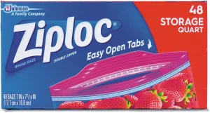 Double Zipper Food Bags in Clear
