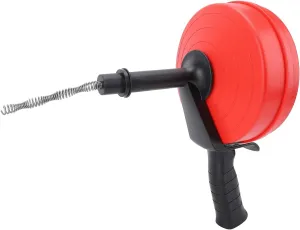Drain Auger Clog Remover, Manual and Drill Modes, High Flexibility & Efficiency for Blockages in 1/2 to 3 inch Pipes, Kitchen Drain Auger for Easy Clearing (7.5m Spring)