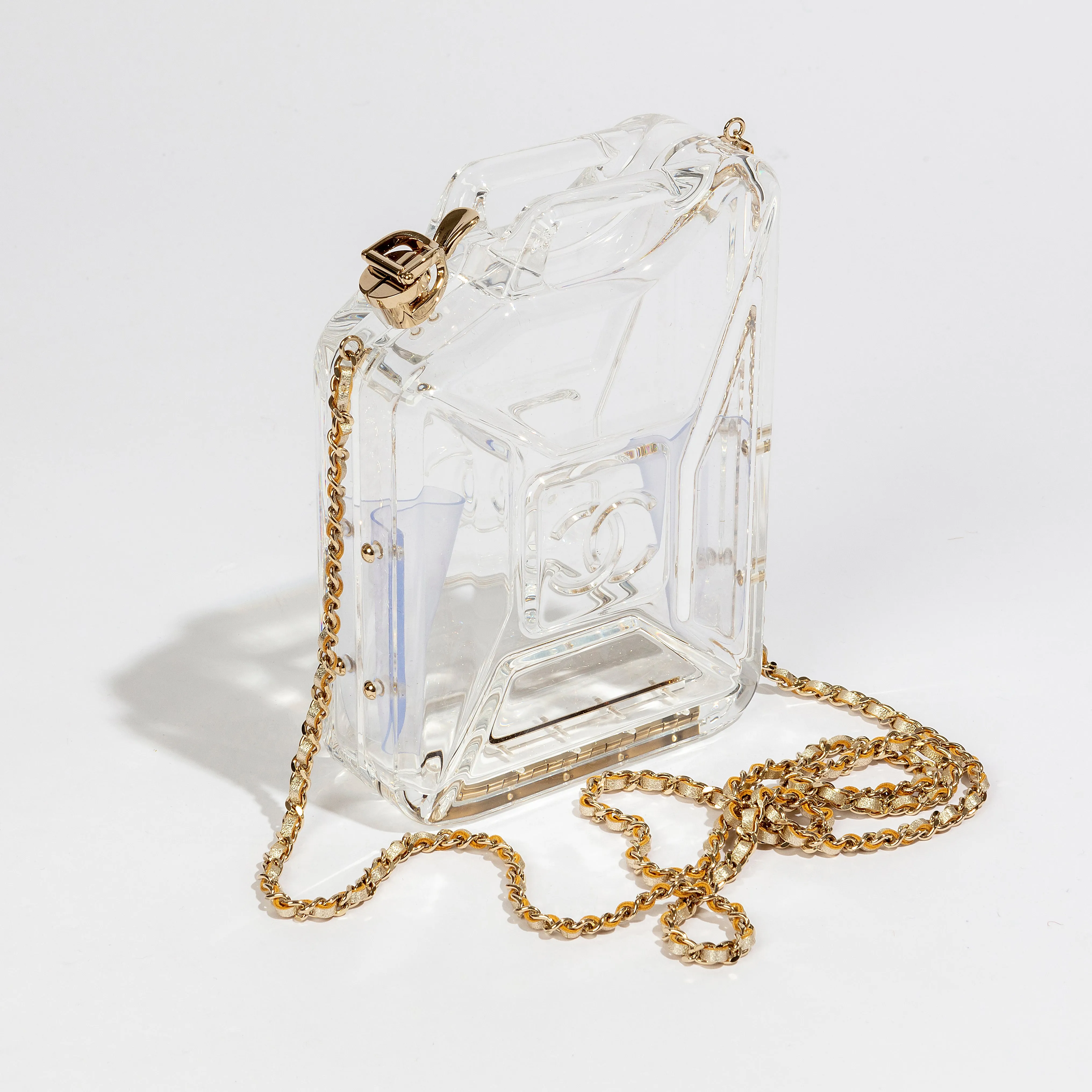 Dubai Tank Transparent Minaudiere Clutch Bag