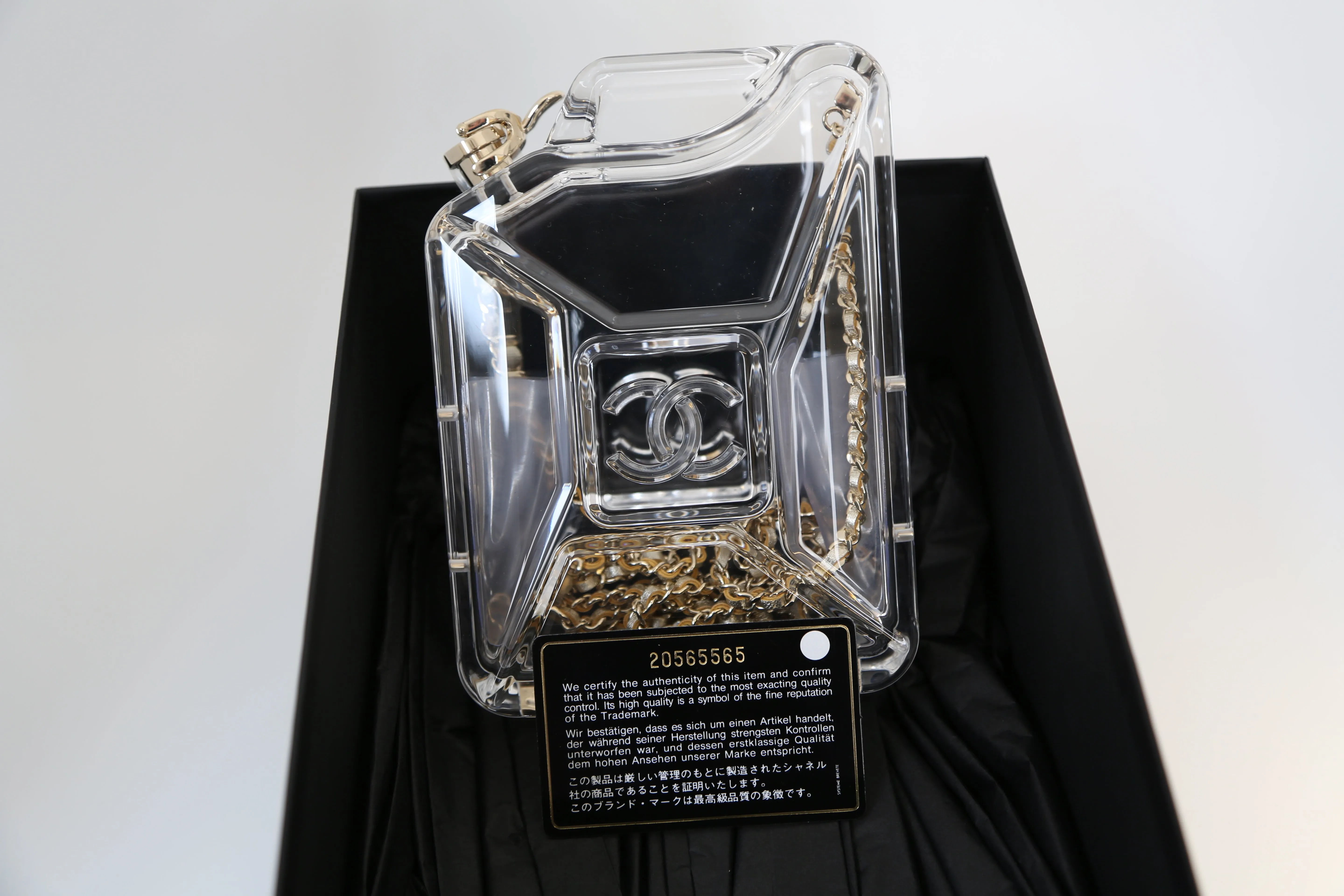 Dubai Tank Transparent Minaudiere Clutch Bag