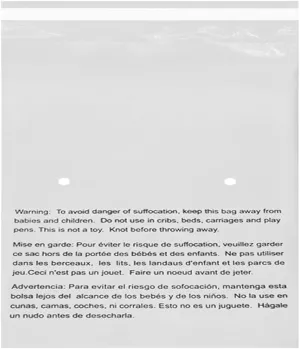 EcoSwift - 24” X 24” (20 Count) Self Seal Clear Poly Bags with Suffocation Warning for Packaging, Shipping - Permanent Adhesive