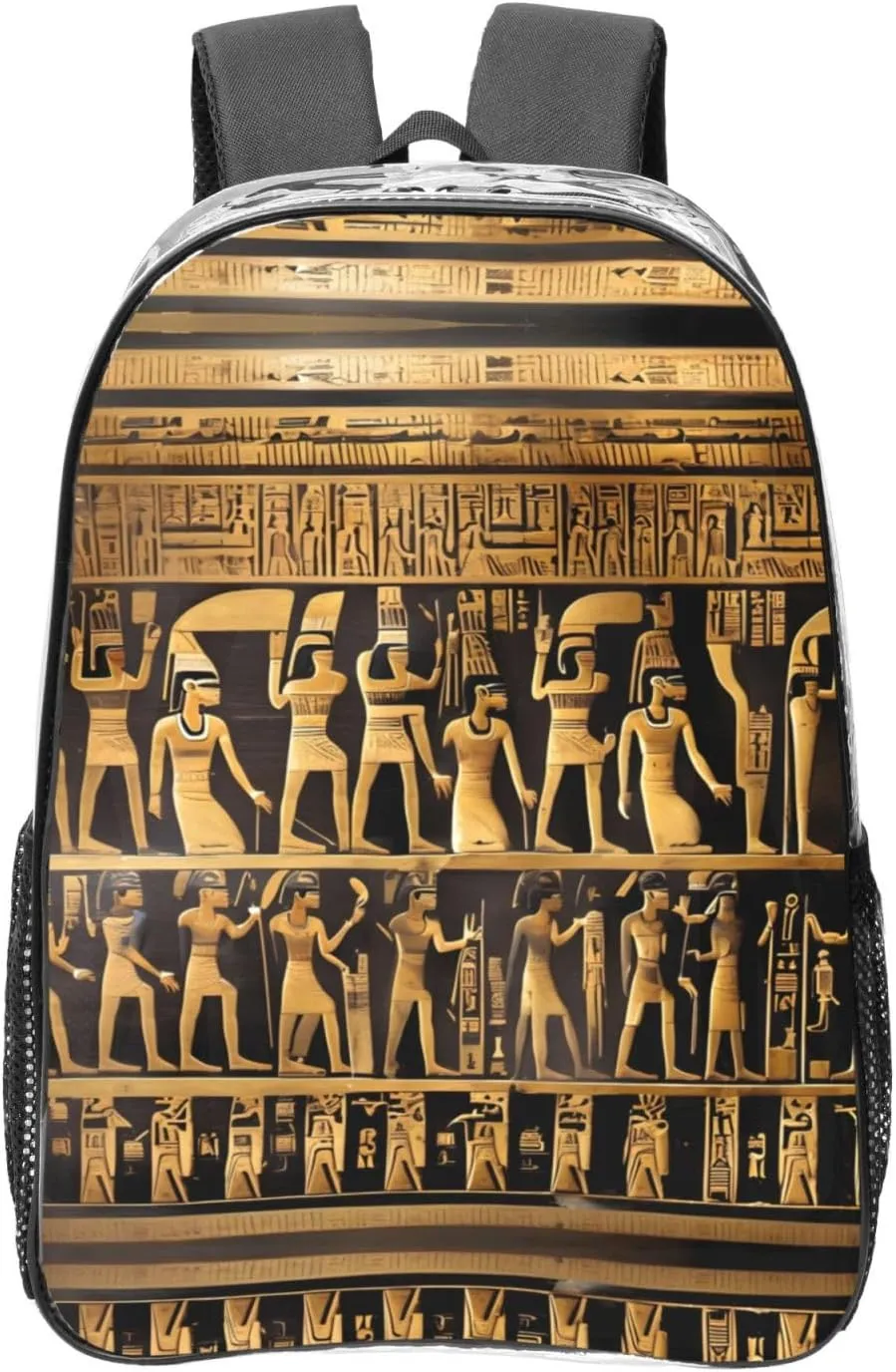 Egypts Hieroglyphics print Clear Backpack Bag for Office Travel, Concerts, Work, Festivals Sporting Events Women Men