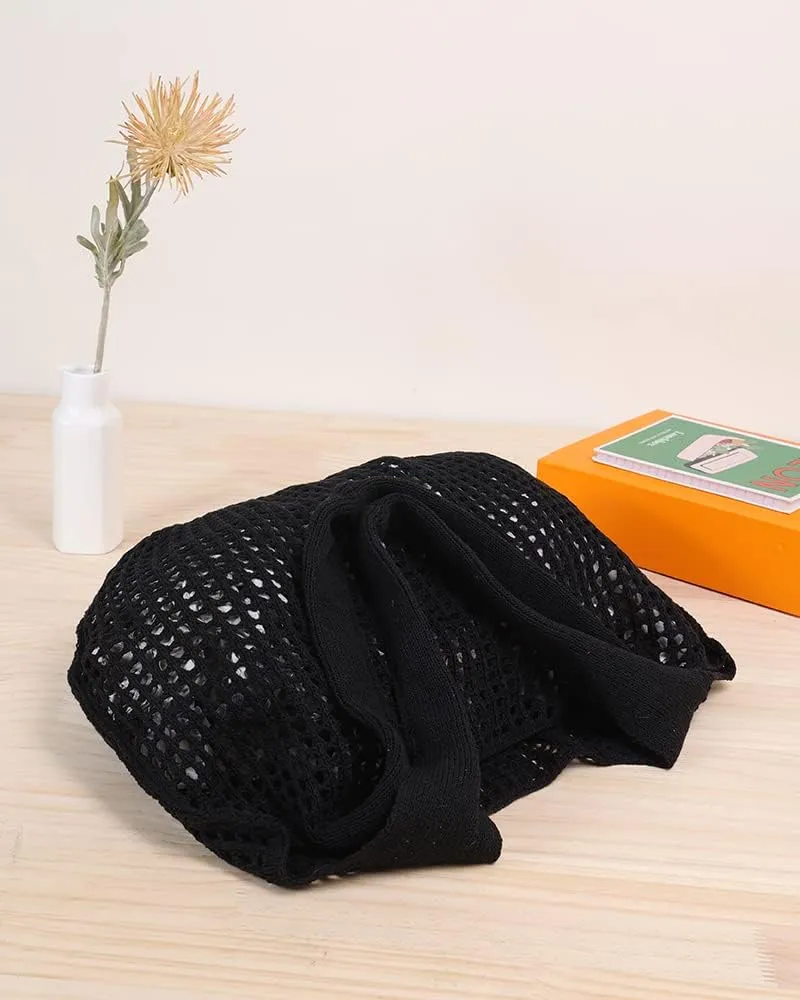 ENBEI Crochet Beach Bag - Women's Knit Shoulder Bags for Travel - Cute, Handmade Tote
