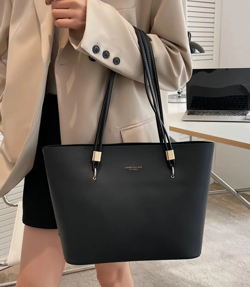 Epsion Tote Bags for Women Vegan Leather Shoulder Bag Underarm Purse Soft Casual Handbag Ladies Travel 2025