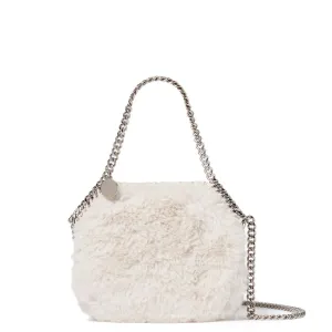 Falabella Evening Bag Fluffy, Ivory