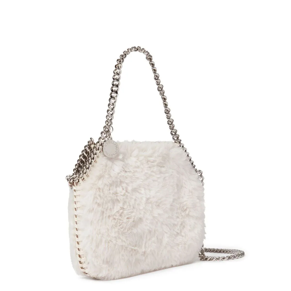 Falabella Evening Bag Fluffy, Ivory