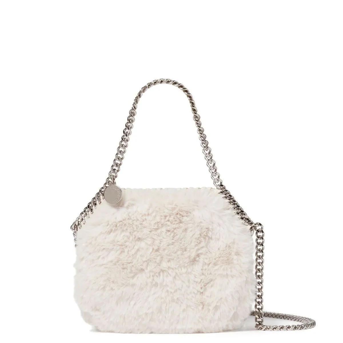 Falabella Evening Bag Fluffy, Ivory