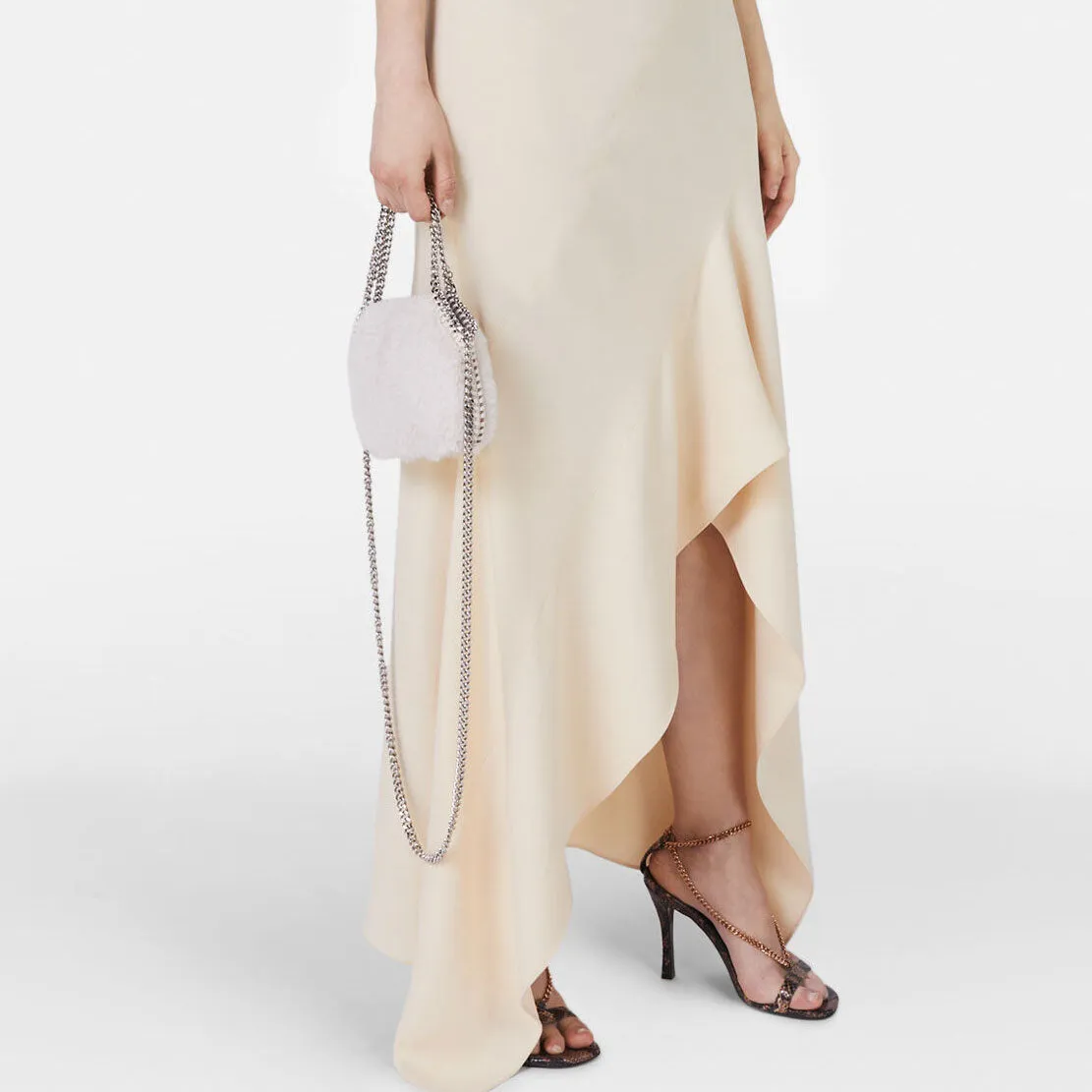 Falabella Evening Bag Fluffy, Ivory