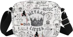 FBAA Book Inspired Gift Meyaah Liessa Gift Poppy Hawke Casteel Fans Bookish Crossbody Bag