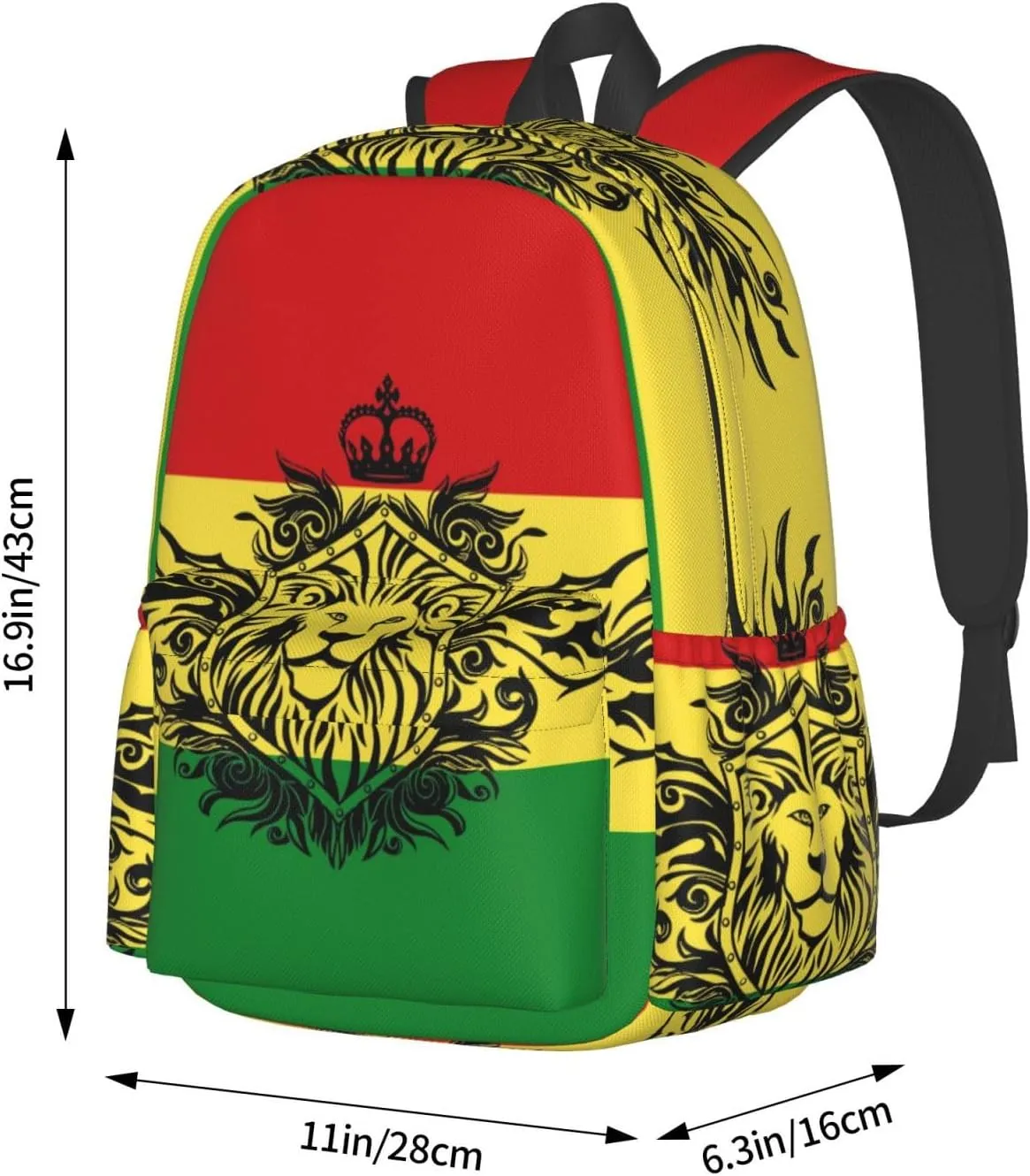 Flag of Ethiopia Backpack Large Capacity Backpack Lightweight Double Shoulder Bag For Women Men Travel