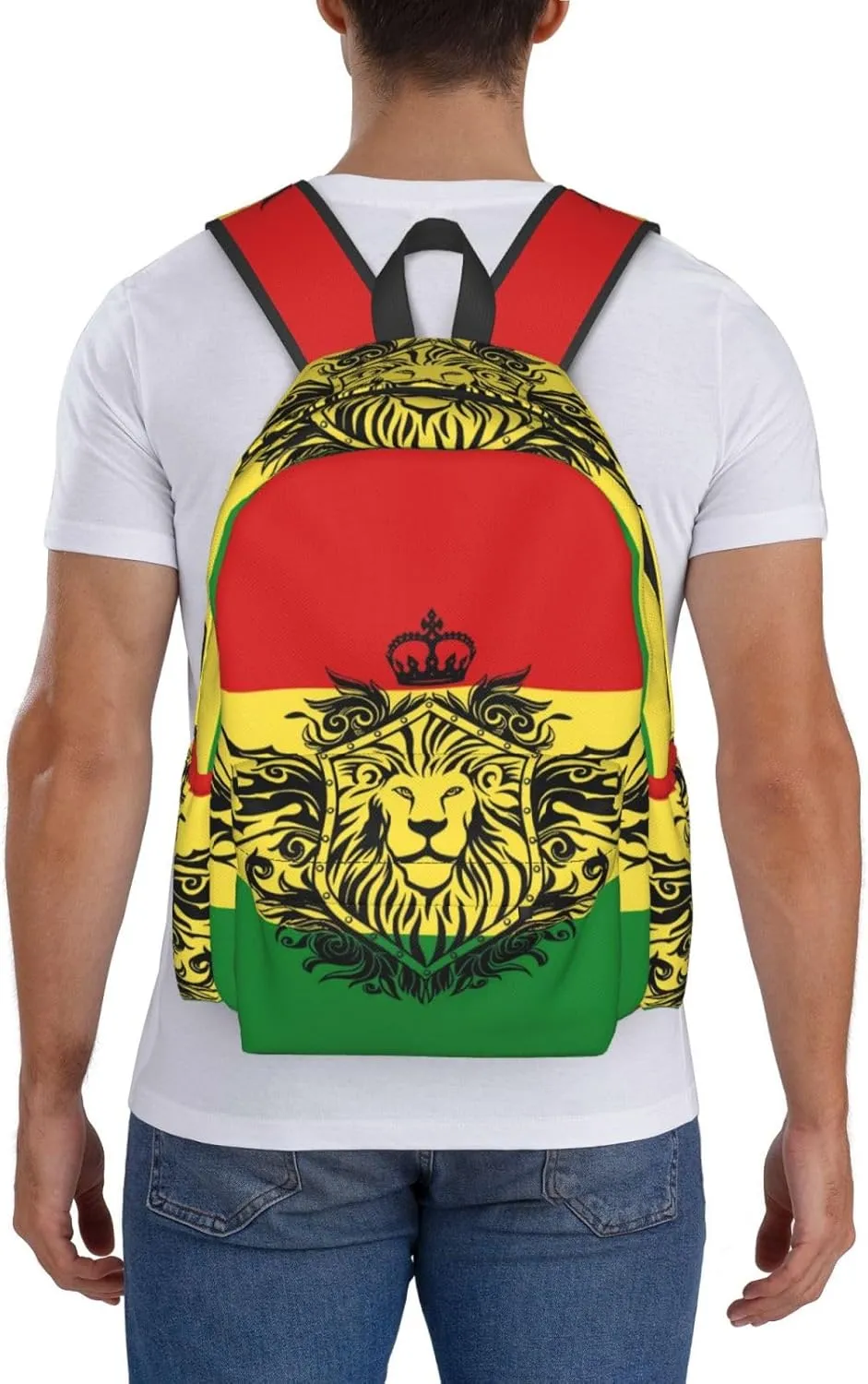 Flag of Ethiopia Backpack Large Capacity Backpack Lightweight Double Shoulder Bag For Women Men Travel