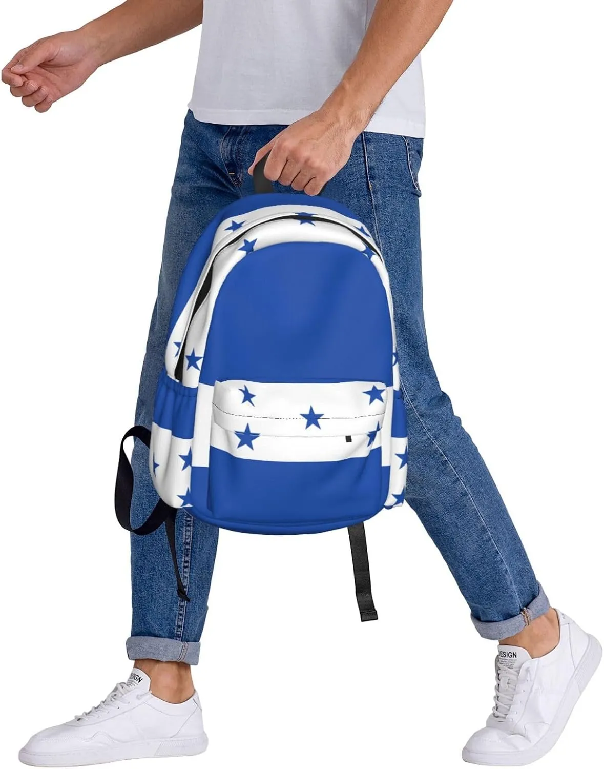 Flag Of Honduras Backpack Large Capacity Backpack Lightweight Double Shoulder Bag For Women Men Travel