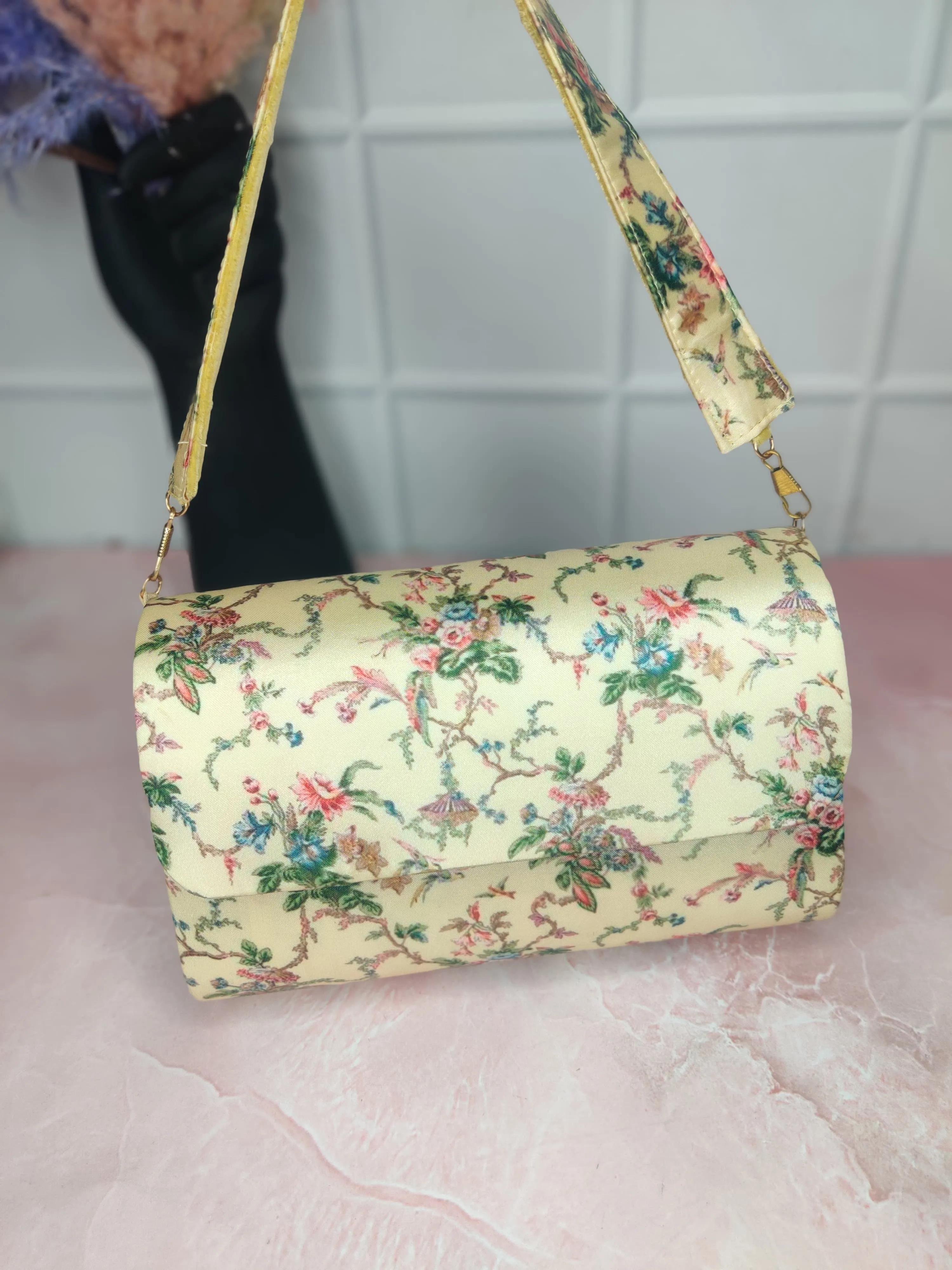 Floral Flap Bag