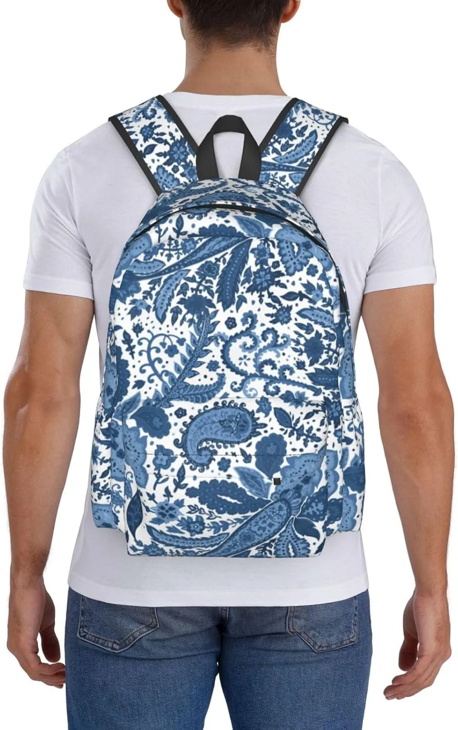 flowers Backpack Casual Laptop Backpack Large Capacity Double Shoulder Bag Travel Daypack For Women Men