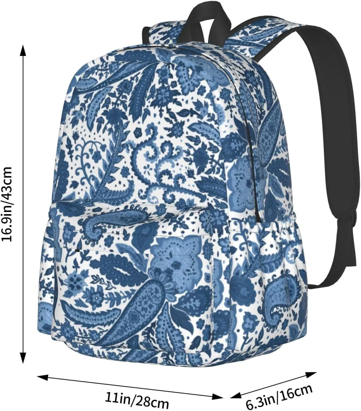 flowers Backpack Casual Laptop Backpack Large Capacity Double Shoulder Bag Travel Daypack For Women Men