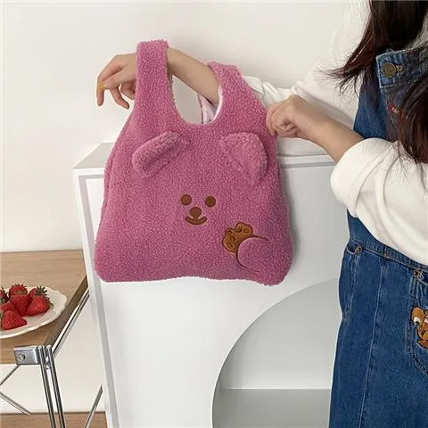 Fluffy Bear Hand Bag