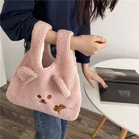 Fluffy Bear Hand Bag