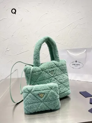 Fluffy Mint Green Bag