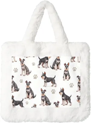 Fluffy Shoulder Bag Plush Bags Women Ladies Tote Bag Fluffy White Furry Purse Handbag for Autumn Winter