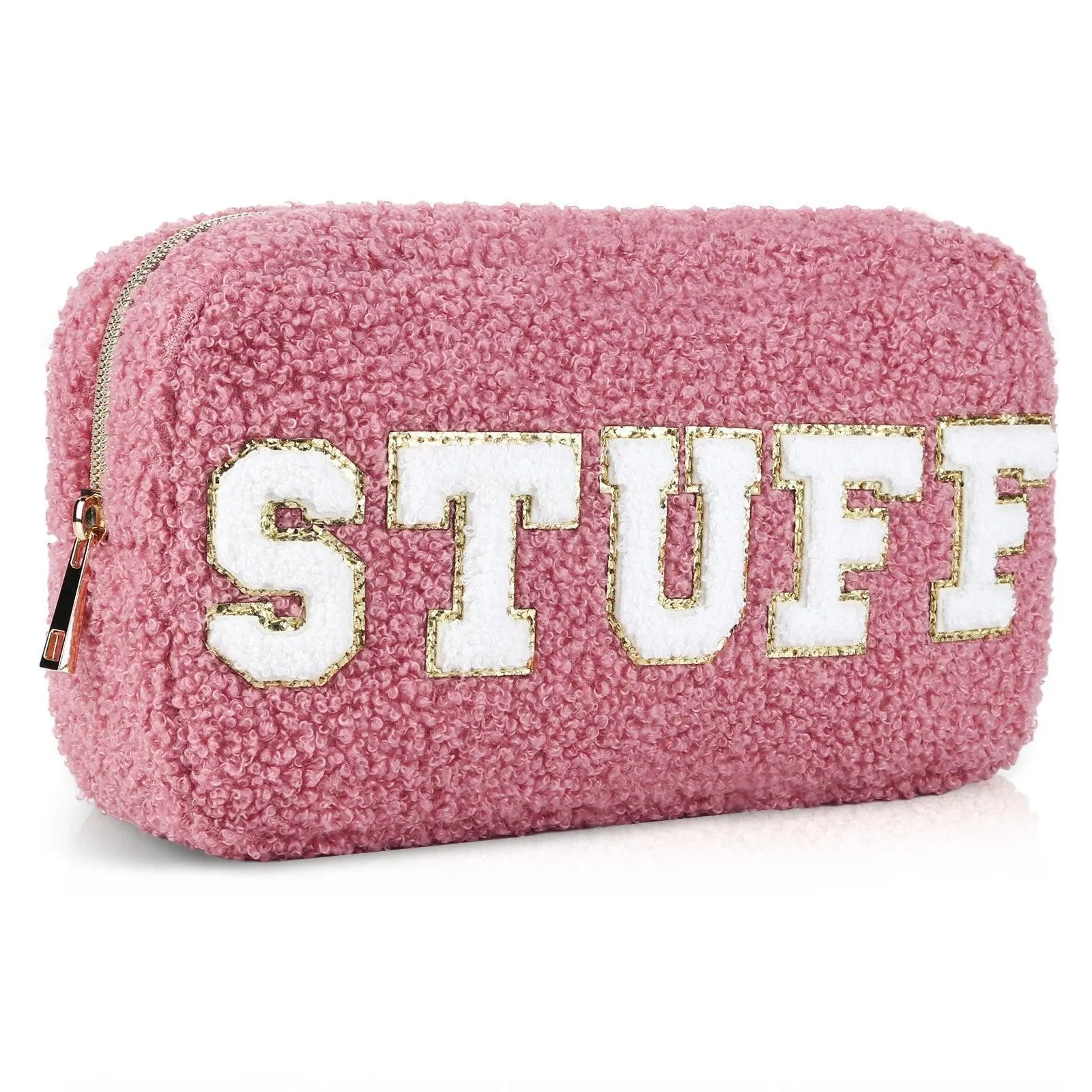 fluffy travel cosmetic bags