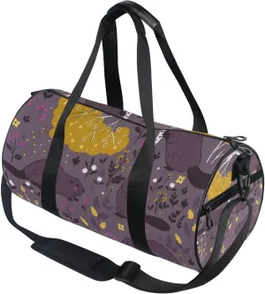 Forest Cute Beavers Duffle Bag for Women Men Sports Gym Fitness Bag Travel Workout Gymnastics Dance
