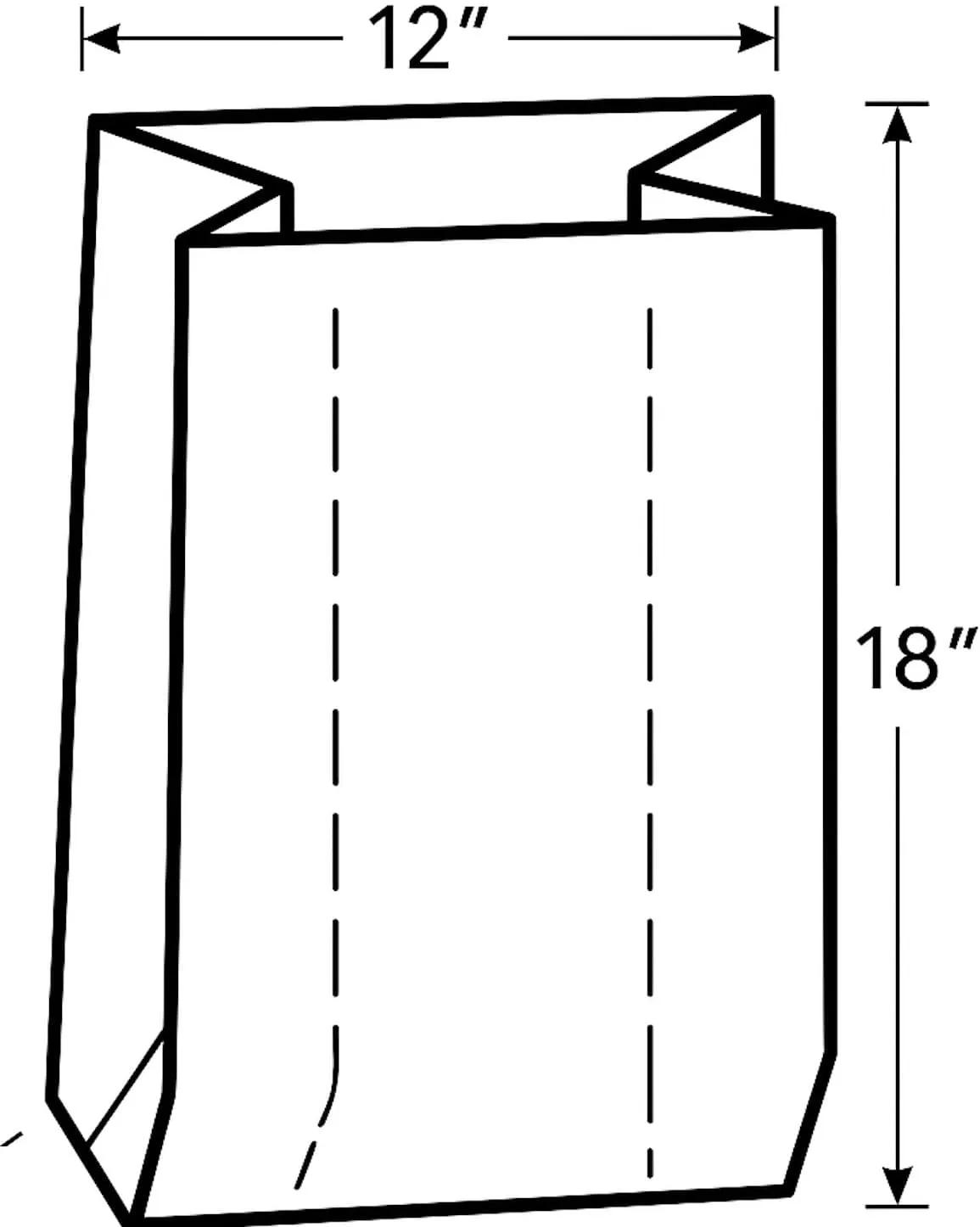 FPI 8" x 4" x 18" Clear Poly Bags - 2 mil - HEAVY DUTY - 100 Pack - Flat Plastic Bags 8x4x18