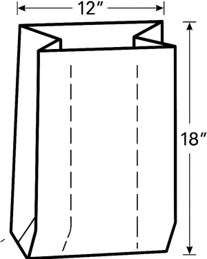 FPI 8" x 4" x 18" Clear Poly Bags - 2 mil - HEAVY DUTY - 100 Pack - Flat Plastic Bags 8x4x18