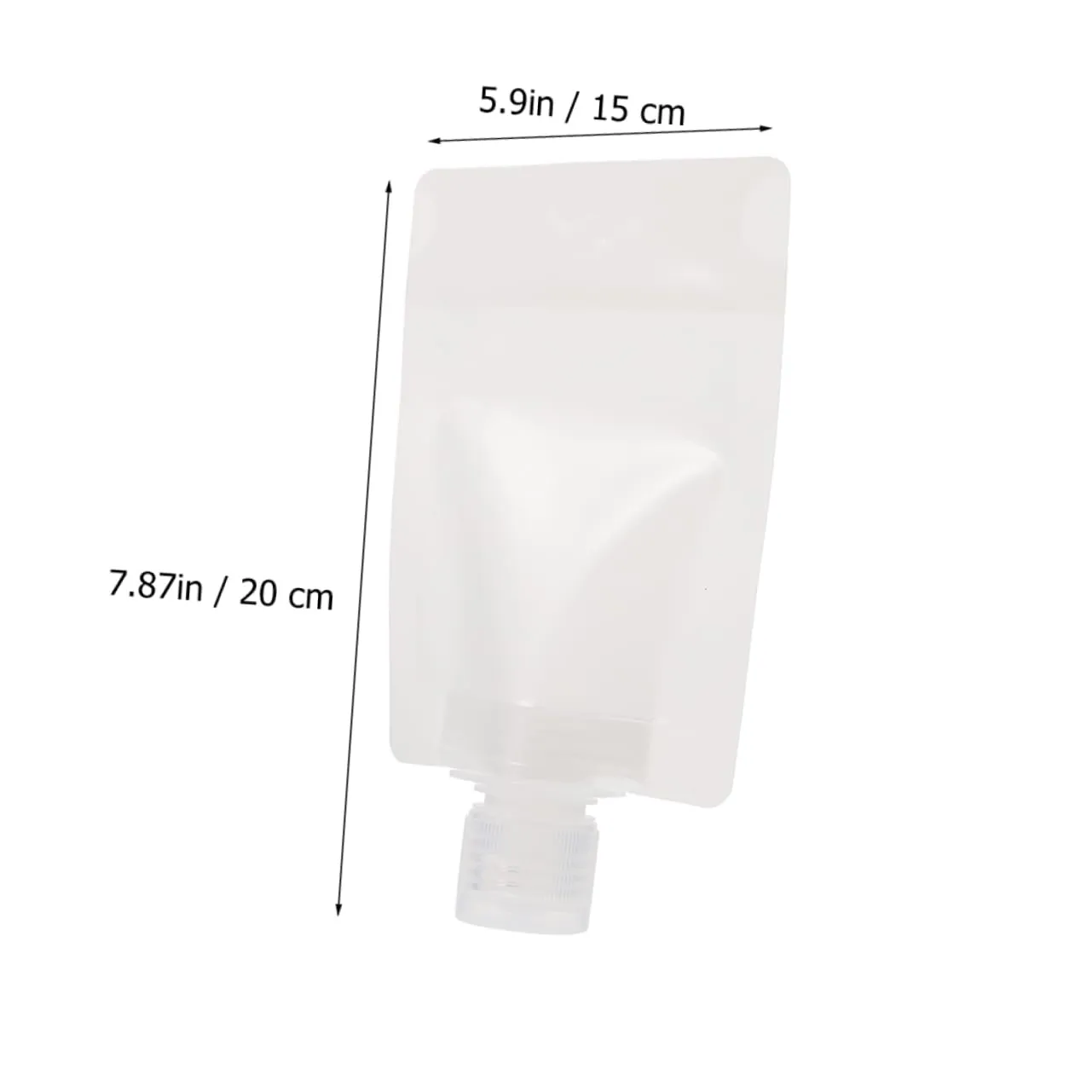 FRCOLOR 3sets Travel Lotion Suction Mouth Bag Fillable Toiletry Bag for Emulsion Sub Compact Easy to Clean 12pcs*3