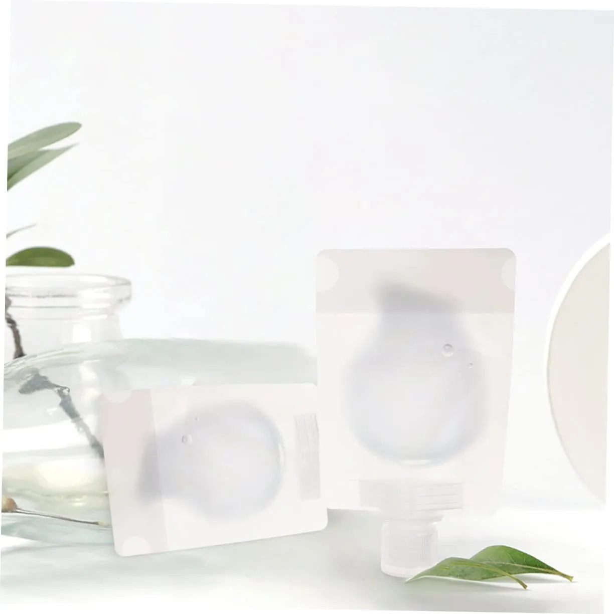FRCOLOR 3sets Travel Lotion Suction Mouth Bag Fillable Toiletry Bag for Emulsion Sub Compact Easy to Clean 12pcs*3