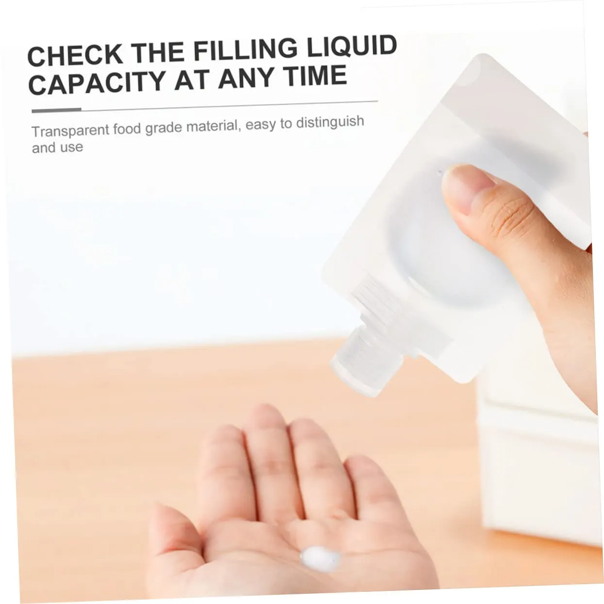FRCOLOR 3sets Travel Lotion Suction Mouth Bag Fillable Toiletry Bag for Emulsion Sub Compact Easy to Clean 12pcs*3