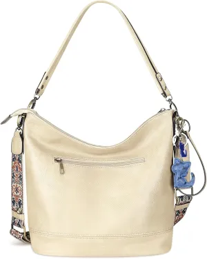 FUKUYIN Purses for Women Large Hobo Handbags Designer Top Handle Satchel Shoulder Purse Soft Faxu Leather Trendy