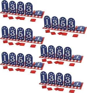 Fun Express Patriotic Bean Bag Toss Game - 6 Pc
