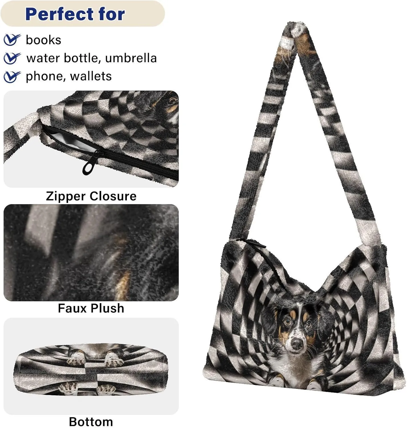 GAIGEO Retro Yellow Abstract Moon Cat Lady Shoulder Bag, Crossbody Bookbag for Women, Womens Outdoor Bag