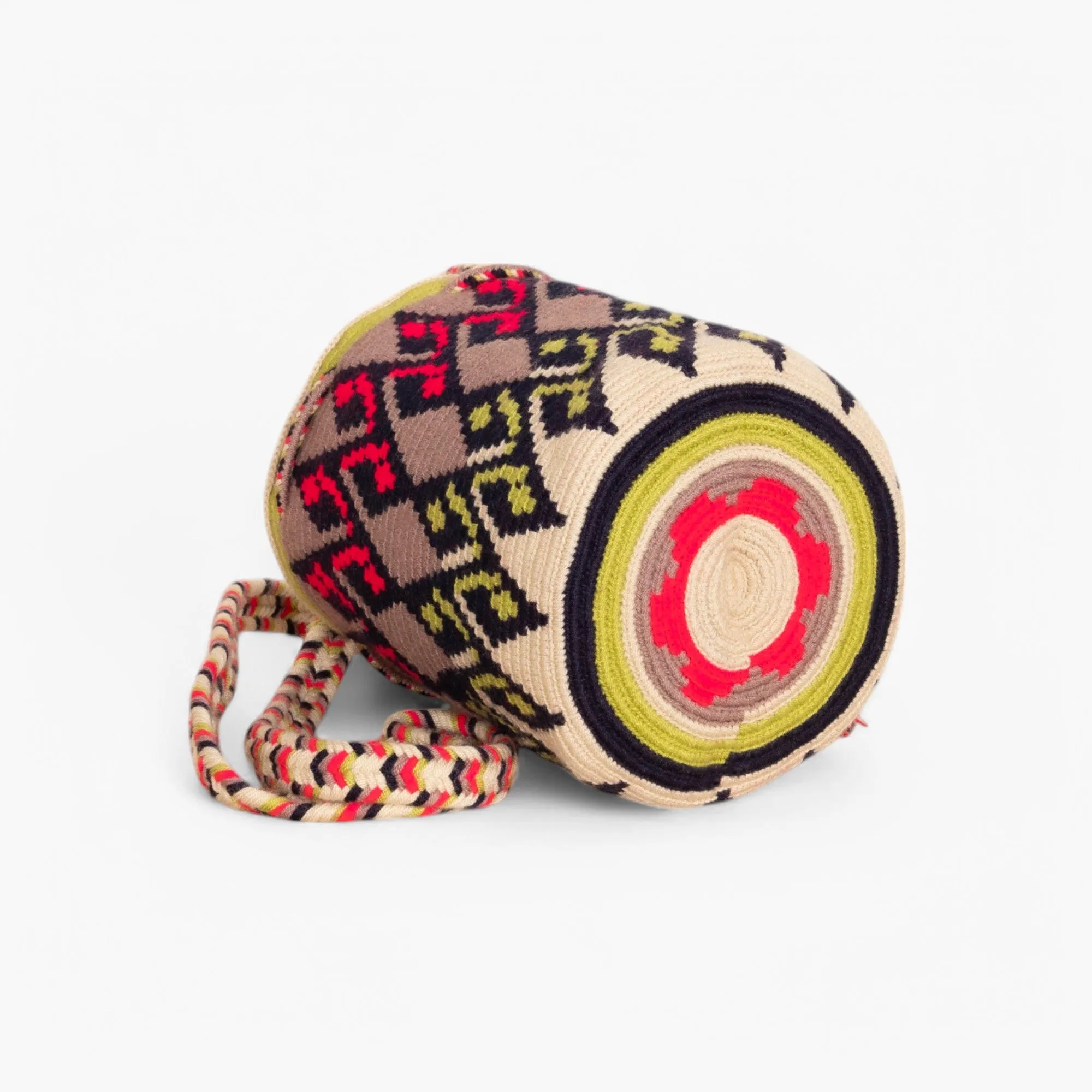 Geometric crossbody bag M | Thistle