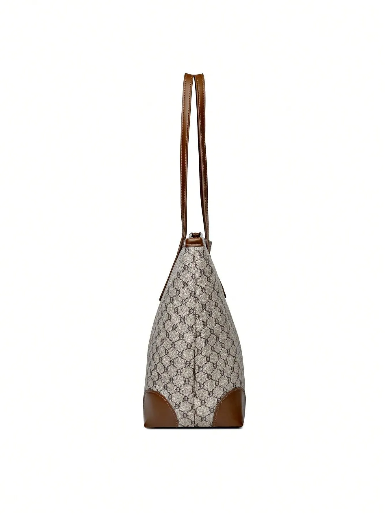 Geometric Pattern Shoulder Tote Bag, Old Money Style Women Bag