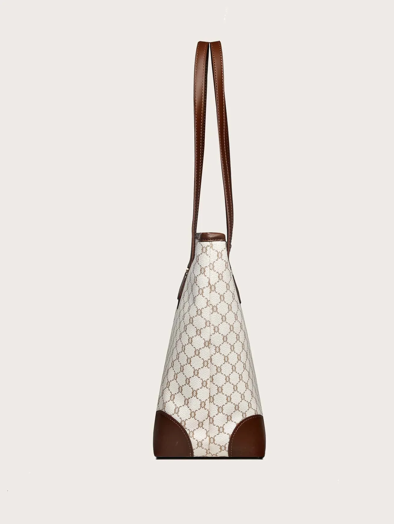 Geometric Pattern Shoulder Tote Bag, Old Money Style Women Bag