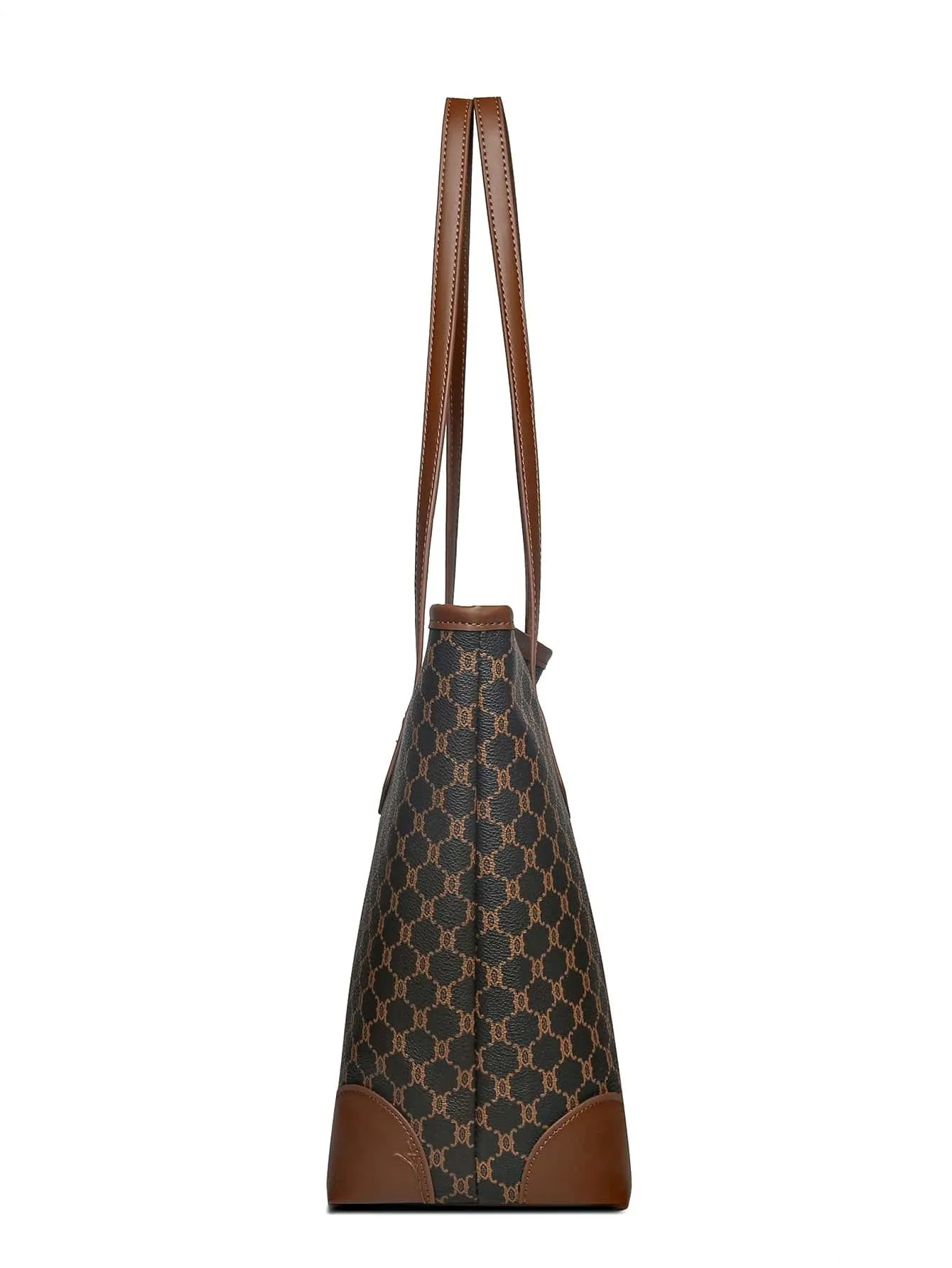 Geometric Pattern Shoulder Tote Bag, Old Money Style Women Bag