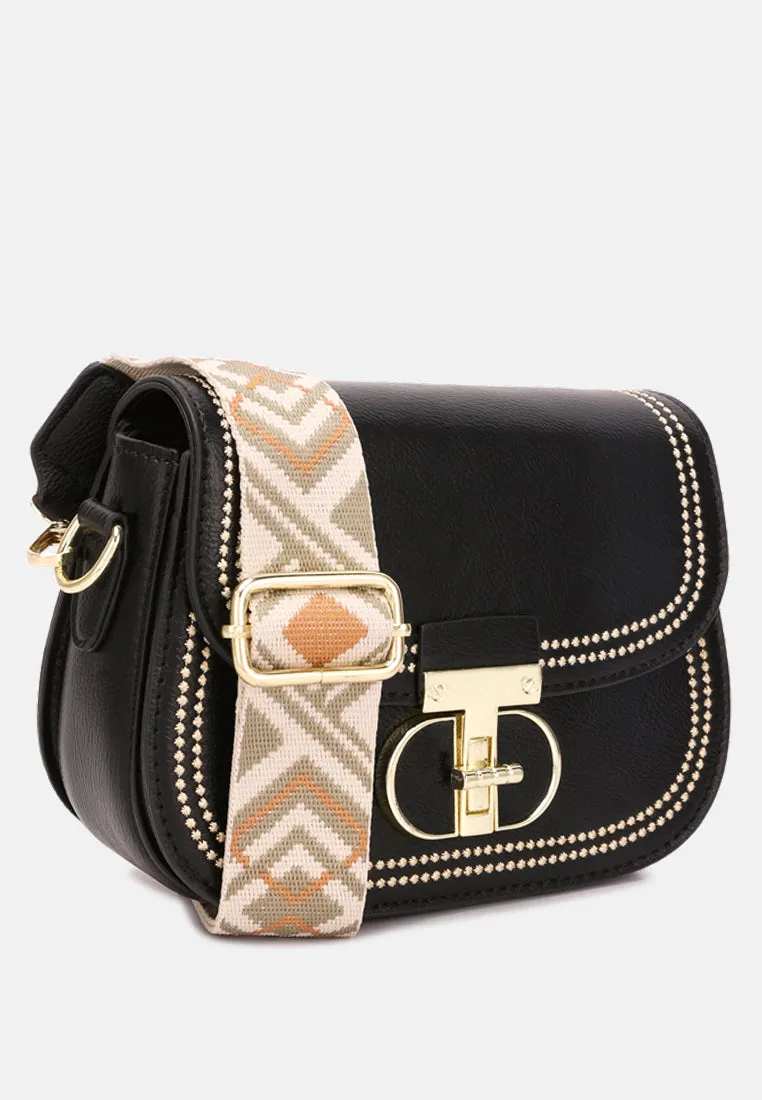 Geometric Strap Shoulder Bag By Ruw