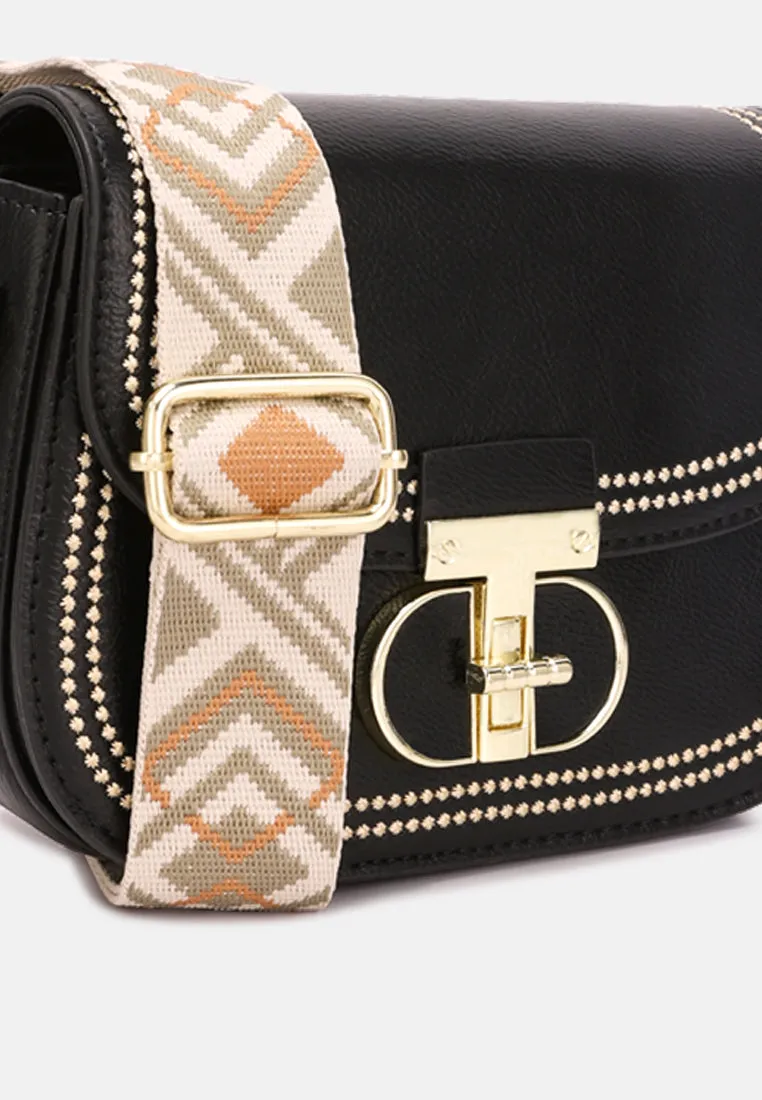 Geometric Strap Shoulder Bag By Ruw