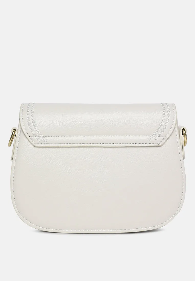 Geometric Strap Shoulder Bag By Ruw