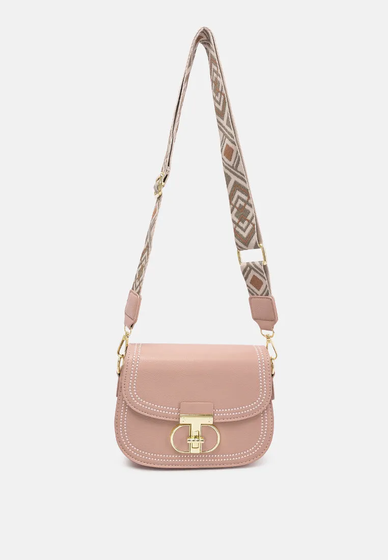 Geometric Strap Shoulder Bag By Ruw