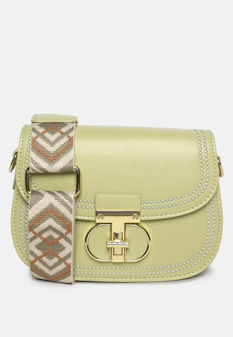 Geometric Strap Shoulder Bag By Ruw